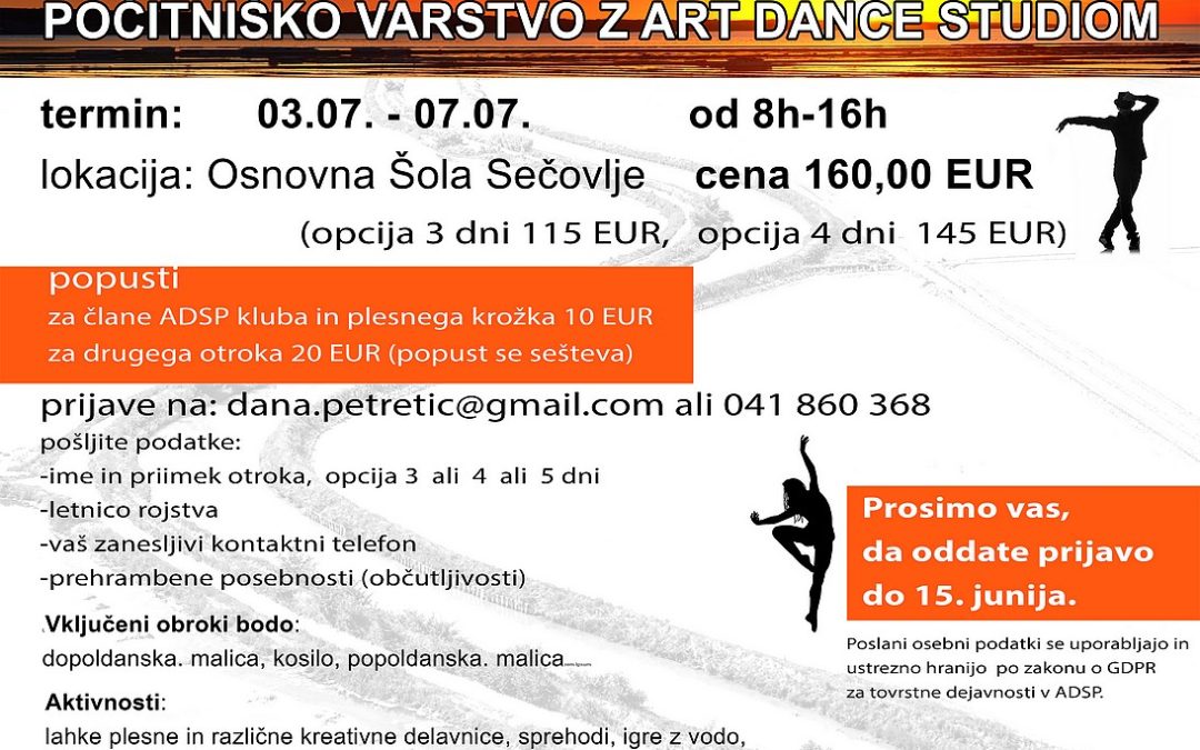 Počitniško varstvo z Art dance studiom